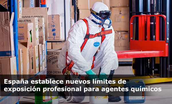 España establece nuevos límites de exposición profesional para agentes químicos